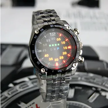 Naujas Prabangus TVG vyriški Žiūrėti Nerūdijančio Plieno LED Sporto Laikrodžiai Atsitiktinis Riešo Žiūrėti Laikrodis Relogios Masculino