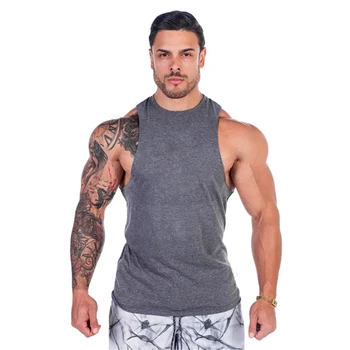 Naujas Prekės ženklas kultūrizmo marškinėliai 2021 vyrų medvilnės salėse tankų fitneso drabužių raumenų singlet treniruotės marškinėliai vyrams Sportwear