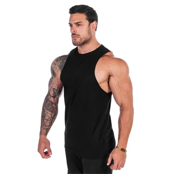 Naujas Prekės ženklas kultūrizmo marškinėliai 2021 vyrų medvilnės salėse tankų fitneso drabužių raumenų singlet treniruotės marškinėliai vyrams Sportwear