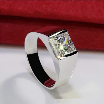 Naujas S925 gryno sidabro safyras vyrų žiedas populiarus juvelyrikos sterlingas sidabro žiedas vyrams