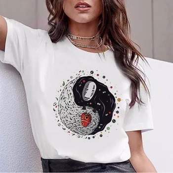 Naujas totoro Harajuku T Marškinėliai Moterims La Casa De Papel Hip-Hop marškinėliai Mados Namai Popieriaus Marškinėlius Mados Viršuje, Trišakiai Moteris