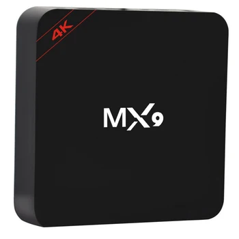 Naujas TV Box MX9 4K Quad Core 1GB 8GB Android 4.4 TV BOX 2.0 HD HDMI SD Lizdas WiFi 2.4 GHz Set Top Box Media Player ES Plug