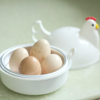 NAUJAS Vištienos Formos Mikrobangų 4 Kiaušiniai Katilas Viryklė NAUJOVĘ Virtuvėje Kepimo Garlaivis Namų Įrankis