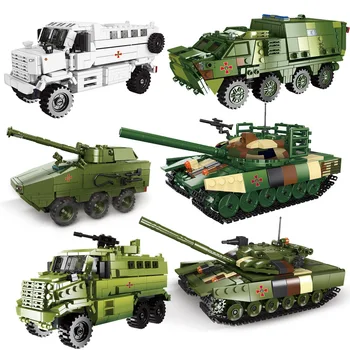 Naujas Xingbao rusijos Karinės Serijos Šarvuotų Transporto Sunkvežimių, Leopardas Bako Nustatyti, Statyba Blokai SS Plytų Švietimo Žaislai