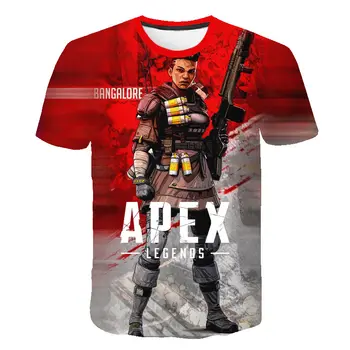 Naujausia 3D Apex Legendos T Marškinėliai Vyrams/Moterims Vasaros Cool Trumpas Rankovės marškinėliai Berniuko/Mergaitės Marškinėlius Apex Legendos Kvėpuojantis Herojus Drabužiai