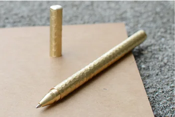 Naujausia Rankų darbo Akmens Modelio Žalvario Metalo Gelio rašiklis Biuro Verslo Aukso Pen Aukštos kokybės Dovanų 837