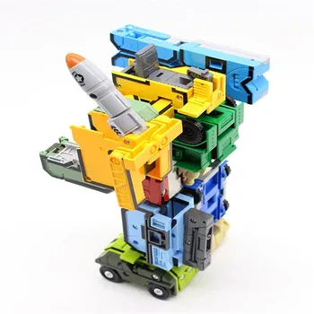 Naujausias 10 skaitmenų Paversti automobilio/plokštumą/Raketų Kūrybos 1-karinis robotas Veiksmų Skaičiai Kūrimo Bloką žaislai Vaikams dovanos