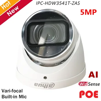 Naujausias Dahua 5MP Lite AI IR Vari-focal 2.7 mm-13.5 mm, IP Tinklo Kamera, Built-in MIC IR 40m IP67 Apsaugos IPC-HDW3541T-ZAS