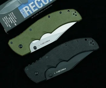 Naujausias RECON 1 G10 rankena prekės CTS XHP sulankstomas peilis kišenėje išgyvenimo EDC priemonė, virtuvė kempinguose, medžioklės taktikos lauko peilis