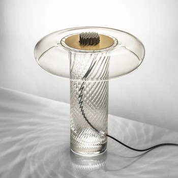 Naujausias skaidraus stiklo modernus stalo lempa lentelė šviesos skaitymo šviesos diodų (LED) lentelė, šviesos, šiaurės, šviesos, naujausios konstrukcijos stalo lempa