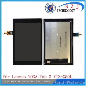 Nauji 10.1 colių Lenovo JOGOS Tab 3 YT3-X50L LCD Ekranas + Touch Ekranas skaitmeninis keitiklis Stiklo Objektyvas surinkimas Nemokamas Pristatymas
