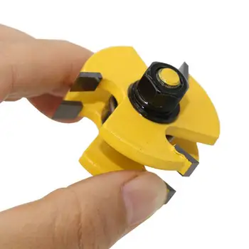 Nauji 2VNT 1 / 4 Medienos Frezavimo Cutter Nustatyti Pramonės Kokybės Kelvedžio Bitai, su Anti-Kyšis Dizaino Frezavimo Pjovimo Įrankiai