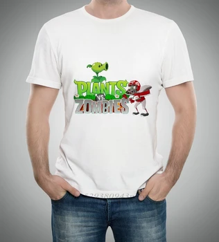 Nauji Augalai vs Zombies T Shirts Dizaino Paauglių Animacinių filmų Vyrų Zombiai Berniukų Marškinėliai Prekės ženklo drabužių Vaikinai Punk Dizaineris Streetwear