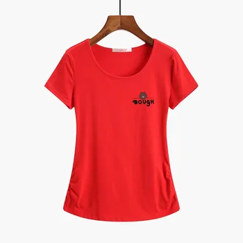 Naujo Dizaino Moterų Atsitiktinis Balti Marškinėliai Viršuje Trišakiai Plius Dydis Atspausdintas T-shirt Moterų trumpomis Rankovėmis Moterims Harajuku Dropshipping O-kaklo