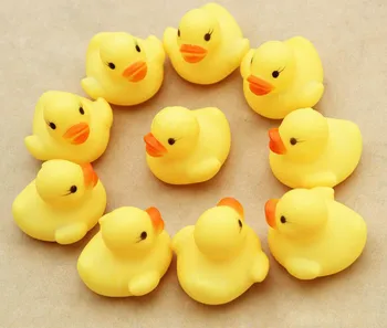 Naujos Vonios žaislai vaikams NAUJĄ Tuziną (12) guminė Antis Ducky Duckie Baby Shower Gimtadienio Džiaugtis, Juokinga dovana Z0306