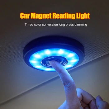 Naujos Įkraunamosios Atvykimo Automobilio Salono Šviesos diodų (LED Šviesos Kupolas Baltas Ice Blue USB Įkrovimo Skaityti Lengvųjų Sunkvežimių Kambarį Šviesos
