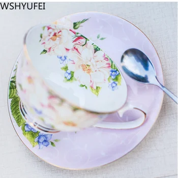 Naujų kaulų kinijos Ženklų taurės Elegantiška pora puodelio pieno puodelio 