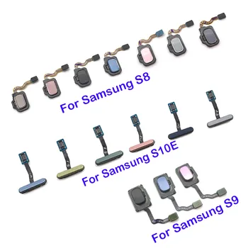 Naujų Namų Mygtuką pirštų Atspaudų Touch ID Jutiklis Flex Kabelis Juostele Skirtas Samsung Galaxy S8 S9 S10e Namų Klavišą Flex Kabelis