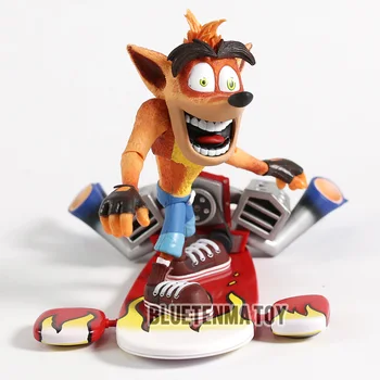 NECA Žaidimas Deluxe Crash Bandicoot su Jet Valdybos PVC Veiksmų Skaičius, Žaislas, Lėlė Dovana