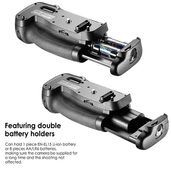 Neewer Battery Grip (MB-D17 Pakeitimo ) Darbai, su 1 Gabalas EN-EL15 Battery/8 Vienetų AA Baterijas Nikon D500 Fotoaparatas
