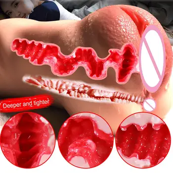 Nekilnojamojo Kišenėje Pūlingas 3D Gumos Vagina Realistiškas Vyrų Masturbator Sekso žaisliukai Vyrams Dirbtinės Makšties Suaugusiems, Žaislai Vyrams Intymus T