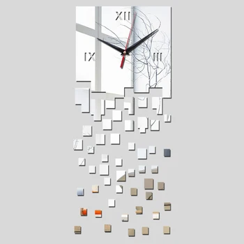 Nekilnojamojo skatinimo pardavimas naujų laikrodžių dovana black 3d modernios sienos meno akrilo kvarcinis laikrodis saugių namų dekoro veidrodis