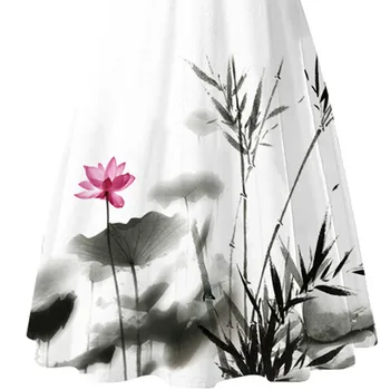 NEMOKAMAI STRUČIŲ Moterų Suknelė Tank-O-Kaklo Dažai, Tapyba Modelis Sleveless Derliaus Boho Vasarą Mini Auga Šviežių Moterų Suknelė Vasarai