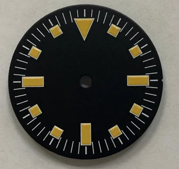 Nemokamas Pristatymas 1pc 28,5 mm Žalios Šviesos Laikrodžio Ciferblatą už NH35/36 8215 2813 Judėjimas