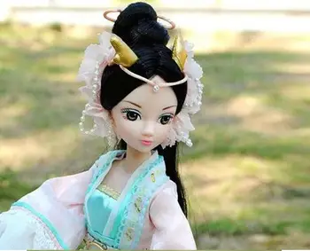 Nemokamas Pristatymas 29CM Kurhn Lėlės Mergina Kinijos Tradicinės Lėlės Bendras Kūno Modelis Žaislai Vaikams, Vaikų Gimtadienio Dovana