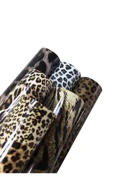 Nemokamas pristatymas Graži Spalva 6 lakštai 25cmx21cm TPU Leopard Šilumos Perdavimo Vinyl Šilumos Spaudos Mašinos T-shirt Geležies HTV Spausdinti