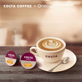 Nemokamas pristatymas OneCup X Kosta Alkoholio Latte Kavos Kapsulė 10 Puodukų/Kapsulę Gerti Kartu