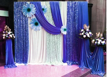 Nemokamas Pristatymas Vestuvių Fonas, Sparkly Photo Booth Fone Aukso China Audinio Aukso Vestuvių Užuolaidų su Išplėšiamas Grobis