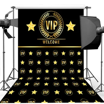Neoback VIP Gimtadienio Fonas, Gold Star, Pakartokite VIP Fotografijos Fone Laimingas Gimtadienio Reklama Nuotrauka Backdrops