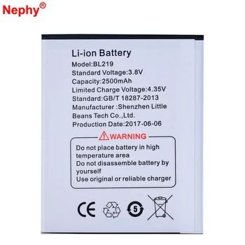 Nephy Originalios Baterijos 2500mAh BL219 Lenovo A880 S856 A889 A890E S810T A916 A816 Aukščiausios Kokybės Telefono Baterijų sandėlyje