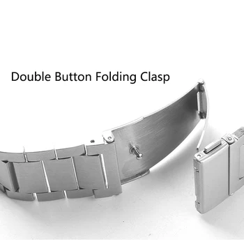 Nerūdijančio Plieno, Apple Watch Band 42mm 38mm Pakeitimo Metalo Diržas Diržai Samsung S1 S2 S3 Aktyvus 20mm 22mm