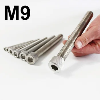 Nerūdijančio plieno Varžtas M9 smulkaus žingsnio 1,0 mm