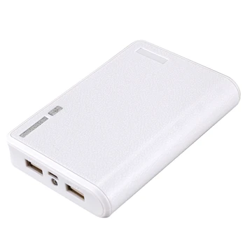 Nešiojamas USB Kroviklis 5V 2A 18650 Galia Banko Baterija Langelį iphone6 Išmaniojo telefono Spalva:Baltas