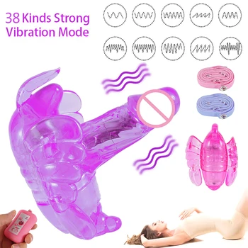 Nešiojami Drugelis Vibratorius Strap-on Klitorio Stimuliacija Masturbuotis Massager Belaidžio Nuotolinio Valdymo Suaugusiųjų Sekso Žaislas Moterims