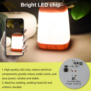 Nešiojamieji Nuotolinio Valdymo Super Ryškus LED Lustas Namo Naktį Šviesos Stalo Lempa USB jungtį su Virve Kempingas Šviesos Avarinės Šviesos