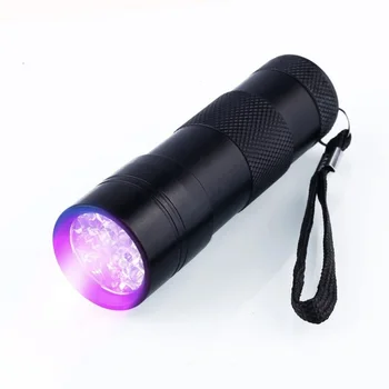 Nešiojamų LED Ultravioletinė Žibintuvėlis UV Lempa Zoom Mini Žibintuvėlis 1 Režimas Vandeniui Kovos su klastojimu Fluorescencinį detektorių