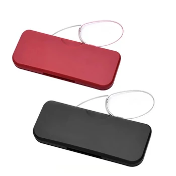 Nešiojamų Plonas Pince-Nez Šalių Nosies Įrašą Skaitymo Akiniai Ultralight Sos Recepto Akiniai Mini Eeyglasses Skaitytojus Su Telefono Dėklas +2