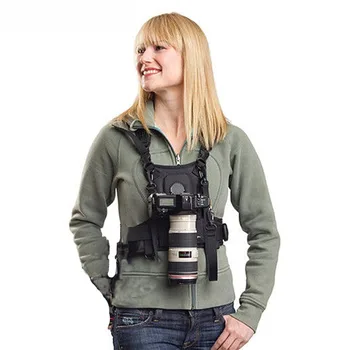 Nicama Fotoaparato Nešiojimo Krūtinės Diržas Liemenė su saugiais Diržais, 1 fotoaparatą Canon Nikon Sony, Panasonic, VEIDRODINIAI Fotoaparatai