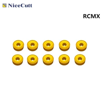 Nicecutt 10vnt RCMX tekinimo įterpti Turas Karbido ašmenys Priemonės Išorės Tekinimo Įrankis karbido įdėklai tekinimo įrankis CNC Turas įterpti