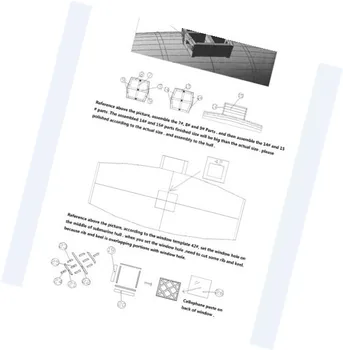 NIDALE Modelis Parduoti 1/N Lazeriu supjaustyti Medinis modelis Rinkiniai anksčiau kaip povandeninis laivas medienos modelio instrukcija anglų kalba