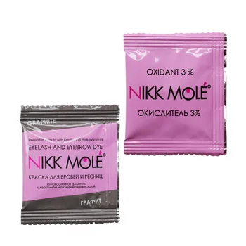 Nikk mol antakių dažų maišelyje grafito 5 ml + oksidatorius 5 ml