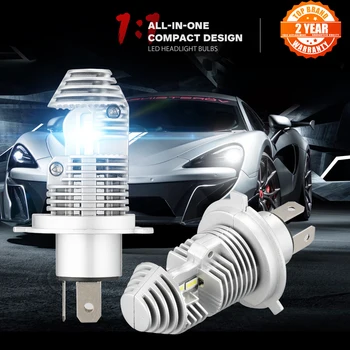 NOVSIGHT Mini Automobilių Žibintai LED H7 6000LM H11 LED Lempos Automobilių Žibintų Lemputės H4 H9 9005 HB3 HB4 9006 Turbo H7 LED Lemputes 12V 24V