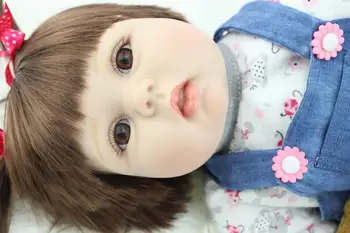 NPK 55cm Silikono Vinilo Reborn Baby Doll Gyvas Naujagimis Baby Doll Geriausia Dovana Vaikui/Vaikų/Kūdikių Merginos Kalėdų brinquedos