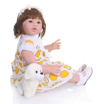 NPK Didelis Dydis 80Cm Minkšto Silikono Lėlės Lėlės Reborn Baby Bamblys Naujagimių Realus Mergaitės Lėlės Tikroviška Originalus vaikystės draugas, Žaislas, Lėlė
