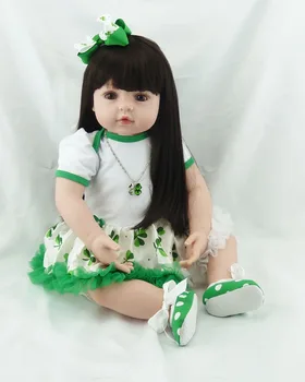 NPK puikus 58cm atgimsta modeliavimas naujagimiui mergina geriausia Vaikų Dienos dovana Kalėdų dovana silikoninis reborn baby doll