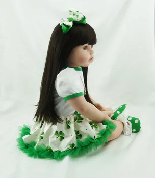 NPK puikus 58cm atgimsta modeliavimas naujagimiui mergina geriausia Vaikų Dienos dovana Kalėdų dovana silikoninis reborn baby doll